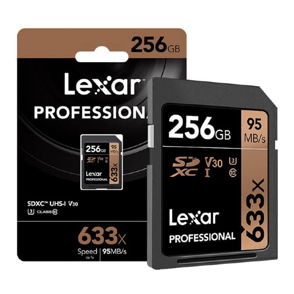 Lexar SD 256GB 95MB/s 633x Classe 10 UHS-I U3 Lexar SD 256GB 95MB/s 633x Classe 10 UHS-I U3